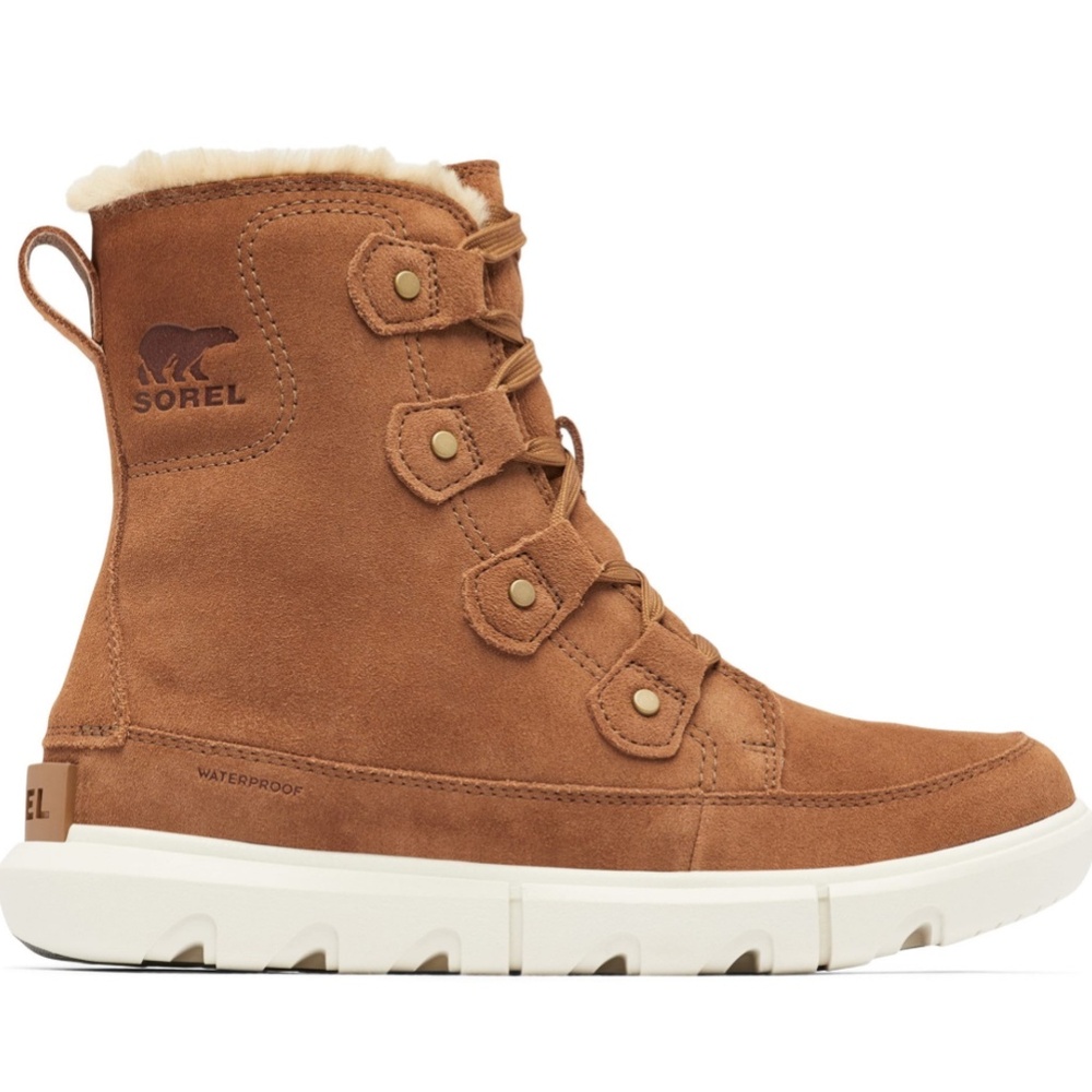 Sorel Women’s Explorer Joan Boot, Camel Brown Sz 5.5
